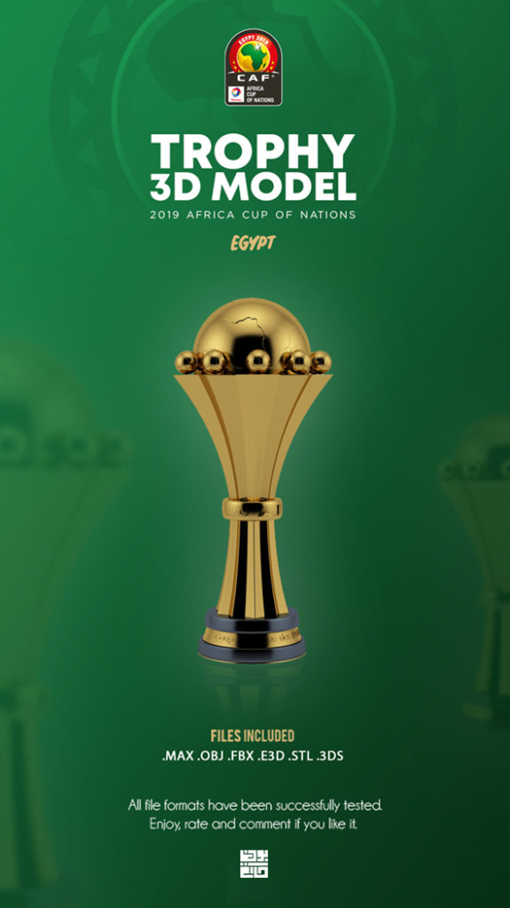  The African Cup Trophy 3D Model 